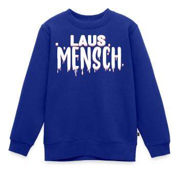 Laus Mensch - Kinder Premium Organic Sweatshirt - Royalblau - Vorne - AI Model Kid Female (0cm)