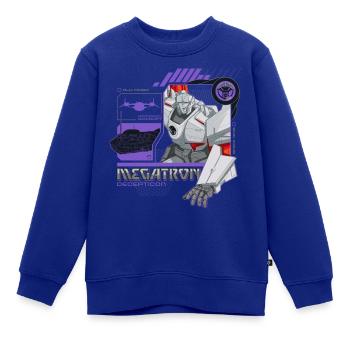 Transformers Earth Spark Megatron Decepticons - Kinder Premium Organic Sweatshirt - Royalblau - Vorne - AI Model Kid Female (0cm)