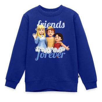 Heidi Friends Forever - Kinder Premium Organic Sweatshirt - Royalblau - Vorne - AI Model Kid Female (0cm)