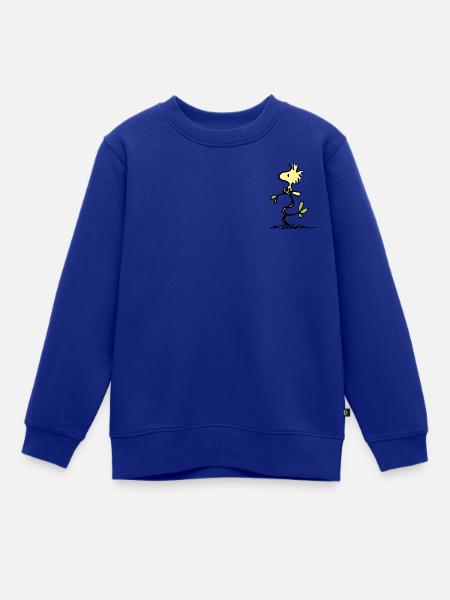 Peanuts Woodstock Brustmotiv - Kinder Premium Organic Sweatshirt - Royalblau