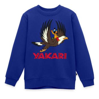 Yakari auf dem Adler - Kinder Premium Organic Sweatshirt - Royalblau - Vorne - AI Model Kid Female (0cm)