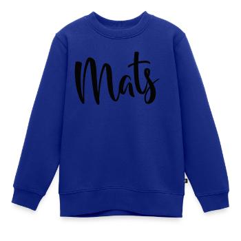 Mats - Kinder Premium Organic Sweatshirt - Royalblau - Vorne - AI Model Kid Female (0cm)