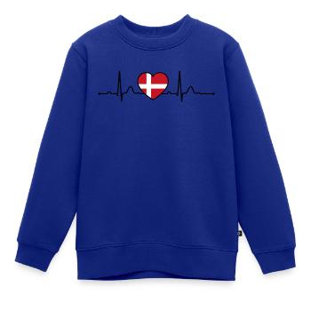 Dänemark Herz Herzlinie Urlaub - Kinder Premium Organic Sweatshirt - Royalblau - Vorne - AI Model Kid Female (0cm)
