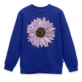 Blume pastell Blume Blumen pastell Blumen flieder - Kinder Premium Organic Sweatshirt - Royalblau - Vorne - AI Model Kid Female (0cm)