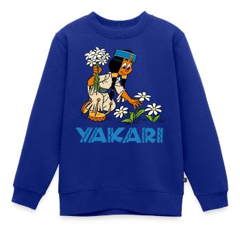 Regenbogen pflückt Blumen - Kinder Premium Organic Sweatshirt - Royalblau - Vorne - AI Model Kid Female (0cm)
