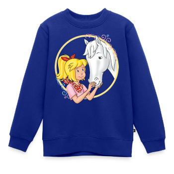 Bibi und Tina 'Bibi und Sabrina' - Kinder Premium Organic Sweatshirt - Royalblau - Vorne - AI Model Kid Female (0cm)