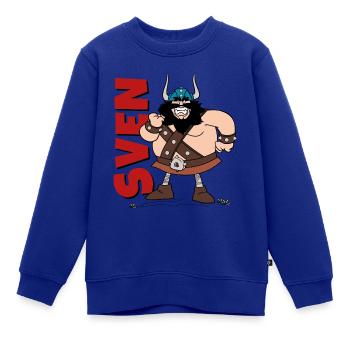 Wickie Und Die Starken Männer Pirat Sven - Kinder Premium Organic Sweatshirt - Royalblau - Vorne - AI Model Kid Female (0cm)