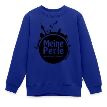 Meine Perle schwarz - Kinder Premium Organic Sweatshirt - Royalblau - Vorne - AI Model Kid Female (0cm)