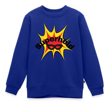 Superheld Babykleidung Kinderkleidung - Kinder Premium Organic Sweatshirt - Royalblau - Vorne - AI Model Kid Female (0cm)