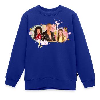 Find me in Paris Ballerinas - Kinder Premium Organic Sweatshirt - Royalblau - Vorne - AI Model Kid Female (0cm)