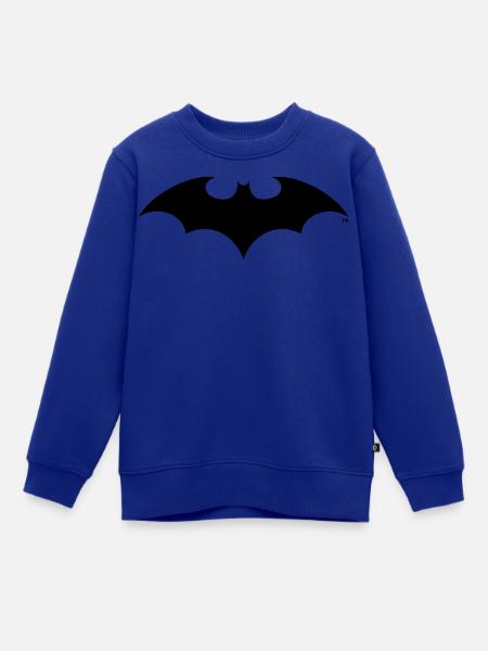 Batman Logo Classic schwarz - Kinder Premium Organic Sweatshirt - Royalblau