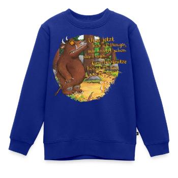 Der Grüffelo mit Maus - Kinder Premium Organic Sweatshirt - Royalblau - Vorne - AI Model Kid Female (0cm)
