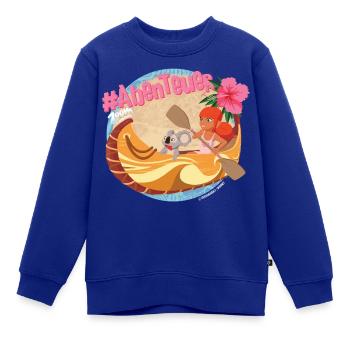 Zoom Der Weiße Delfin Abenteuer Mit Marina & Raoul - Kinder Premium Organic Sweatshirt - Royalblau - Vorne - AI Model Kid Female (0cm)