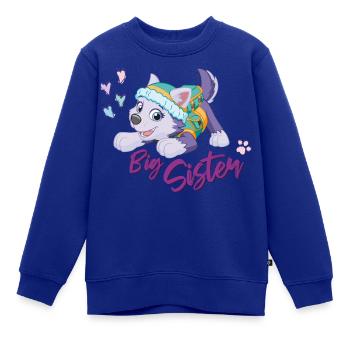 Paw Patrol Große Schwester - Kinder Premium Organic Sweatshirt - Royalblau - Vorne - AI Model Kid Female (0cm)