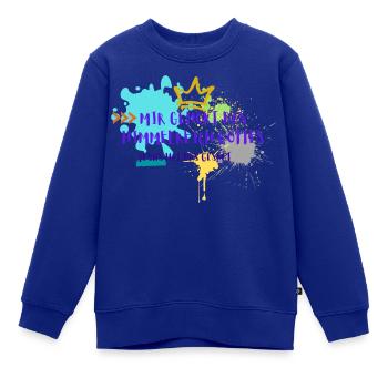 Himmelreich Gottes - Kinder Premium Organic Sweatshirt - Royalblau - Vorne - AI Model Kid Female (0cm)