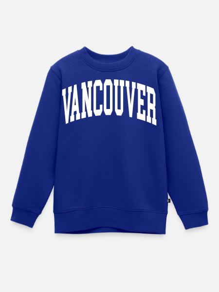 Vancouver - Kinder Premium Organic Sweatshirt - Royalblau