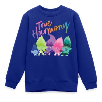 Trolls True Harmony Viele Bunte Trolls - Kinder Premium Organic Sweatshirt - Royalblau - Vorne - AI Model Kid Female (0cm)