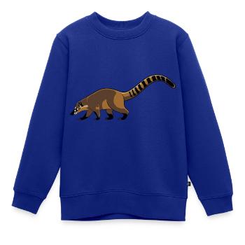 Niedlicher Nasenbär Lieblingstier - Kinder Premium Organic Sweatshirt - Royalblau - Vorne - AI Model Kid Female (0cm)