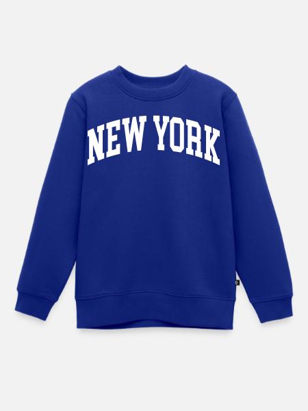 New York - Kinder Premium Organic Sweatshirt - Royalblau
