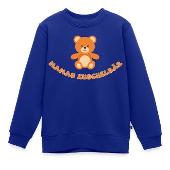 Mamas Kuschelbär - Kinder Premium Organic Sweatshirt - Royalblau - Vorne - AI Model Kid Female (0cm)