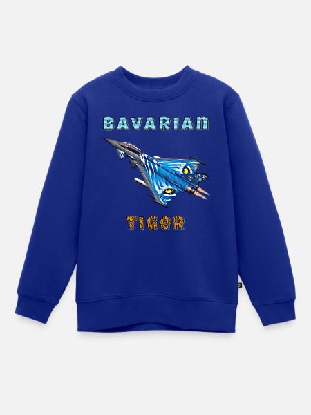 Bavarian Tiger - Kinder Premium Organic Sweatshirt - Royalblau