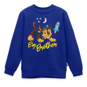 Paw Patrol Großer Bruder - Kinder Premium Organic Sweatshirt - Royalblau - Vorne - AI Model Kid Female (0cm)