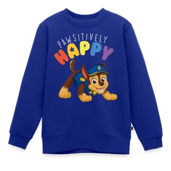 Paw Patrol Positively Happy - Kinder Premium Organic Sweatshirt - Royalblau - Vorne - AI Model Kid Female (0cm)