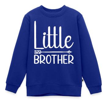 Kleiner Bruder - Kinder Premium Organic Sweatshirt - Royalblau - Vorne - AI Model Kid Female (0cm)