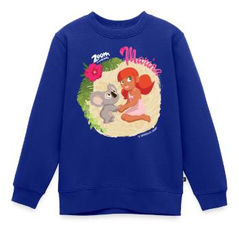 Zoom Der Weiße Delfin Marina Und Raoul - Kinder Premium Organic Sweatshirt - Royalblau - Vorne - AI Model Kid Female (0cm)