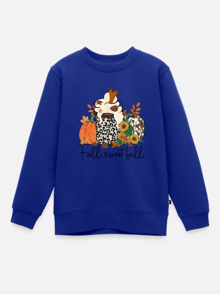 Herbst Süßer Herbst - Kinder Premium Organic Sweatshirt - Royalblau