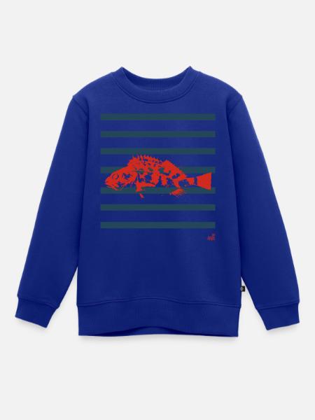Drachenkopf - Kinder Premium Organic Sweatshirt - Royalblau