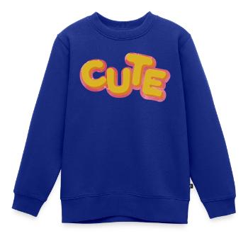 Süß Babykleidung Kinderkleidung - Kinder Premium Organic Sweatshirt - Royalblau - Vorne - AI Model Kid Female (0cm)