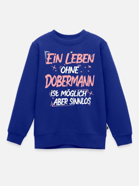 Dobermann - Kinder Premium Organic Sweatshirt - Royalblau