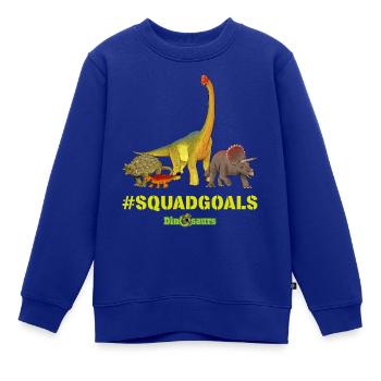 Schleich Dinosaurs #Squadgoals - Kinder Premium Organic Sweatshirt - Royalblau - Vorne - AI Model Kid Female (0cm)