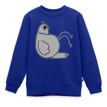 Liegende Taube - Kinder Premium Organic Sweatshirt - Royalblau - Vorne - AI Model Kid Female (0cm)