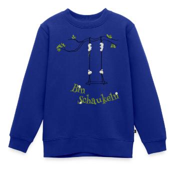 Bin schaukeln schwarz - Kinder Premium Organic Sweatshirt - Royalblau - Vorne - AI Model Kid Female (0cm)