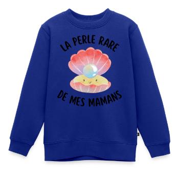 Das seltene Juwel meiner Mutter - Kinder Premium Organic Sweatshirt - Royalblau - Vorne - AI Model Kid Female (0cm)