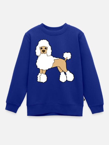 Pudel - Kinder Premium Organic Sweatshirt - Royalblau