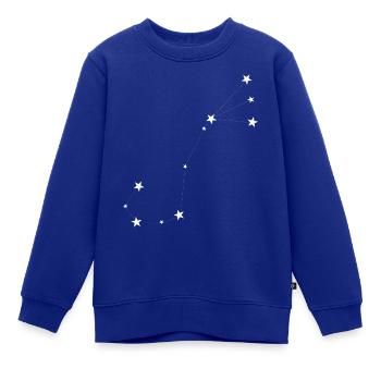 Skorpion Sternenbild - Kinder Premium Organic Sweatshirt - Royalblau - Vorne - AI Model Kid Female (0cm)