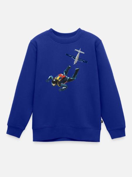 Skydiver - Kinder Premium Organic Sweatshirt - Royalblau