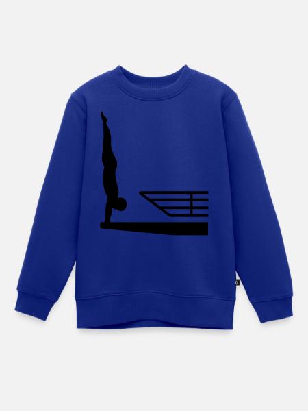 Turmspringen - Kinder Premium Organic Sweatshirt - Royalblau