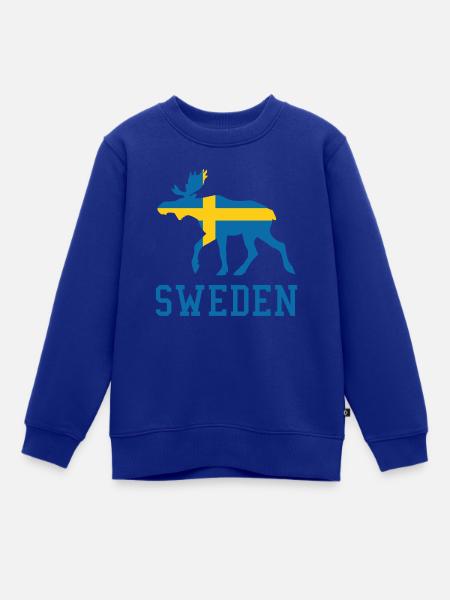 Sweden Moose - Kinder Premium Organic Sweatshirt - Royalblau