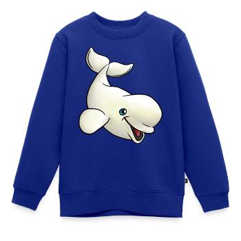 Kleiner Beluga - Kinder Premium Organic Sweatshirt - Royalblau - Vorne - AI Model Kid Female (0cm)