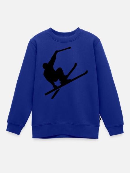 Ski - Kinder Premium Organic Sweatshirt - Royalblau