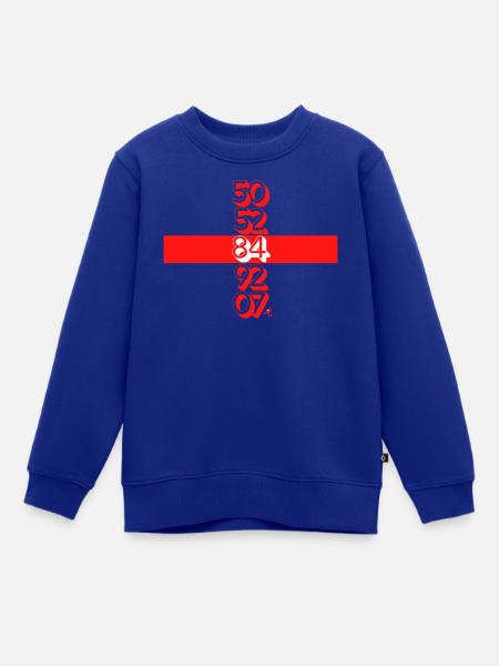 50 52 84 92 07 - Kinder Premium Organic Sweatshirt - Royalblau