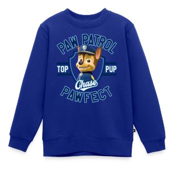 Paw Patrol Chase Pawfect - Kinder Premium Organic Sweatshirt - Royalblau - Vorne - AI Model Kid Female (0cm)
