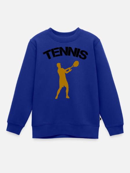 tennis - Kinder Premium Organic Sweatshirt - Royalblau