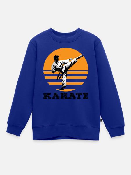 Karate - Kinder Premium Organic Sweatshirt - Royalblau