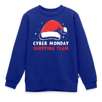 Cyber Monday Kaufrausch - Kinder Premium Organic Sweatshirt - Royalblau - Vorne - AI Model Kid Female (0cm)