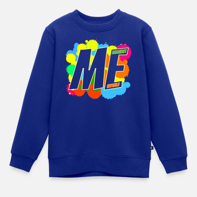 MOI & Moi-même - Sweat Premium enfant bio - bleu roi
